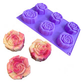 Molde Silicona Bombón Rosas x 6